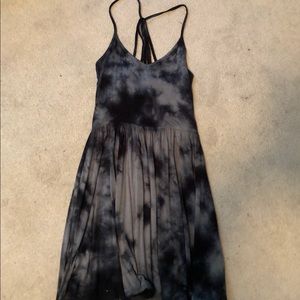 American Eagle Navy Tie-Dye Strappy Dress